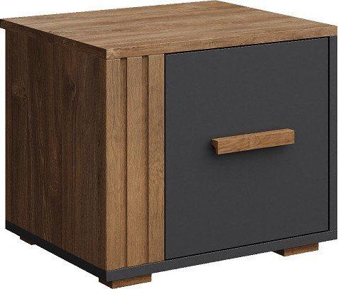 Тумба КМК Мебель П Каен КМК 0991.31 (антрацит/дуб стирлинг/дуб артизан трюфель MDP 66)