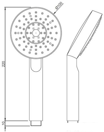 Душевая лейка Jaquar HSH-CHR-1937