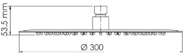 Верхний душ Wasserkraft A116