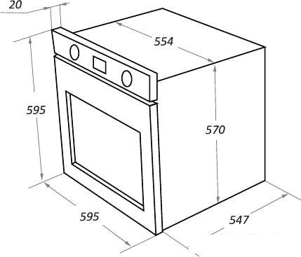 Духовой шкаф MAUNFELD EOEFG.769RIB.RT