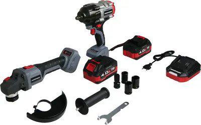 P.I.T. PSR18-D5 + PWS125-C6 (шуруповерт, болгарка, 2 АКБ, кейс)