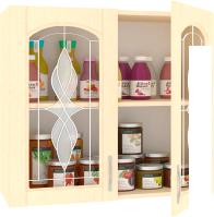 Шкаф навесной Кортекс-мебель Корнелия Ретро ВШ80ст (венге светлый) Шкаф навесной Кортекс-мебель Корнелия Ретро ВШ80ст (венге светлый)