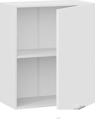 Шкаф навесной Трия Габриэлла 1В6 с одной дверью (белый/сноу)