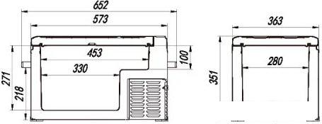 Компрессорный автохолодильник Alpicool C30 (без адаптера 220В)