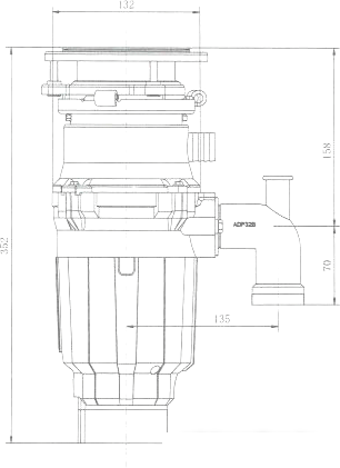 Измельчитель пищевых отходов Bone Crusher BC 610