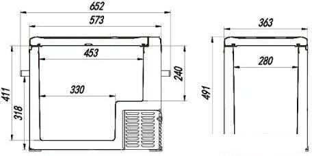 Компрессорный автохолодильник Alpicool C50 (без адаптера 220В)