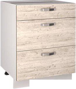 Шкаф напольный Anrex Alesia 3S/60-F1 (серый/сосна винтаж)