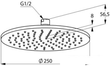 Верхний душ Kludi A-Qa 6432587-00