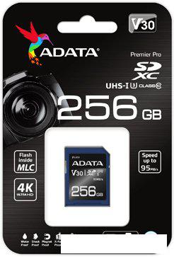Карта памяти A-Data Premier Pro ASDX256GUI3V30S-R SDXC 256GB