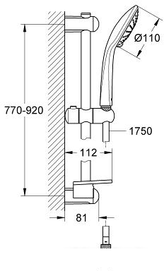 Душевой гарнитур Grohe Euphoria 110 Duo 27225001