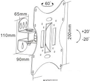 Кронштейн Benatek LCD-CUBE-2-B