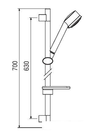 Душевой гарнитур  Nobili AD140/40CR