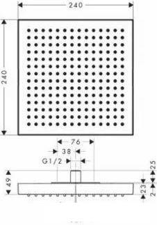 Верхний душ Axor ShowerSolutions 10924000