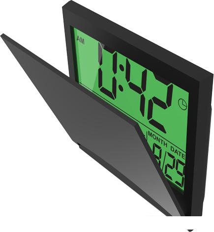 Настольные часы Ritmix CAT-042 (черный)