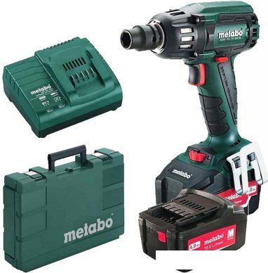 Гайковерт Metabo SSW 18 LTX 400 BL 602205650 (с 2-мя АКБ, кейс)