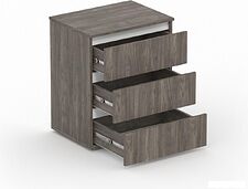 Комод Кортекс-мебель Бари 60 3ш (орех элия/орех элия/белый)