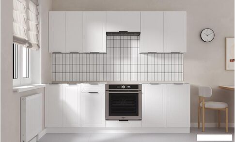 Готовая кухня Mio Tesoro Корнелия Ода-плюс 2.4 без столешницы (белый)