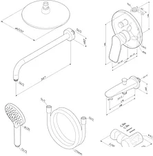 Душевая система AM.PM X-Joy FB85A10020