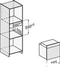 Электрический духовой шкаф Miele H 7260 B EDST/CLST