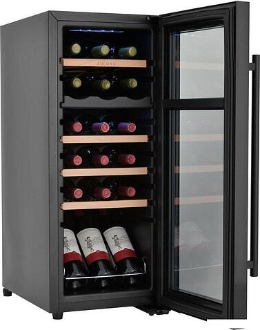 Винный шкаф ZUGEL ZCWF184DB Dual Zone