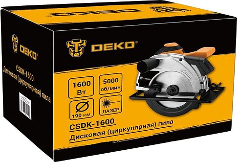 Дисковая (циркулярная) пила Deko CSDK-1600 085-1151