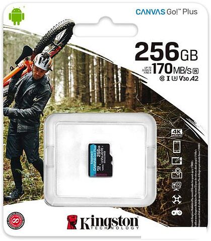 Карта памяти Kingston Canvas Go! Plus microSDXC 256GB