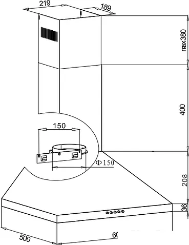 Кухонная вытяжка Hansa OKP6321ZH