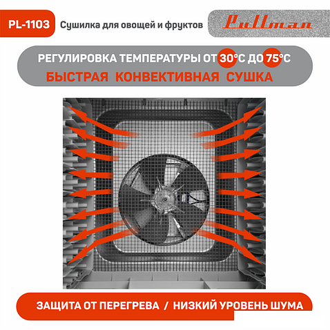 Сушилка для овощей и фруктов Pullman PL-1103
