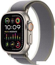 Умные часы Apple Watch Ultra 2 LTE 49 мм (титановый корпус, титановый/серо-зеленый, нейлоновый ремешок размера M/L) Умные часы Apple Watch Ultra 2 LTE 49 мм (титановый корпус, титановый/серо-зеленый, нейлоновый ремешок размера M/L)