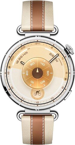 Умные часы Huawei Watch GT 6 41 мм (серебристый, с коричневым кожаным ремешком, международная версия)