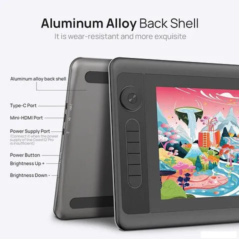 Графический монитор Parblo Coast 12 Pro Gen2 (черный)