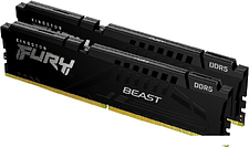 Оперативная память Kingston FURY Beast 2x32ГБ DDR5 6400 МГц KF564C32BBEK2-64