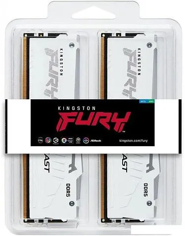 Оперативная память Kingston FURY Beast RGB 2x16ГБ DDR5 5200 МГц KF552C40BWAK2-32