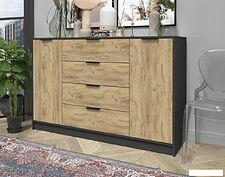 Тумба Интерлиния Концепт КТ-Т160 (дуб золотой/антрацит)