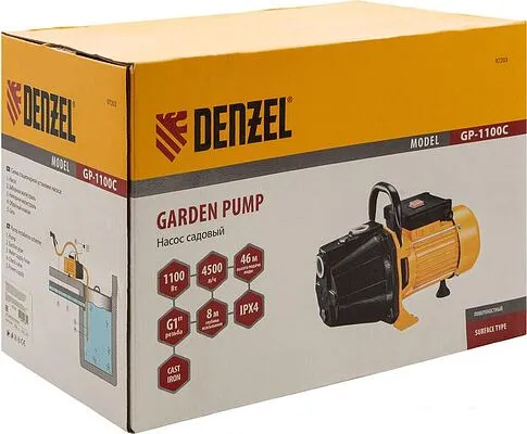 Самовсасывающий насос Denzel GP1100C