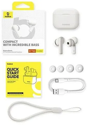 Наушники Baseus Bowie E17 (белый)