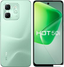 Смартфон Infinix Hot 50i X6531B 4GB/128GB (зеленый шалфей) Смартфон Infinix Hot 50i X6531B 4GB/128GB (зеленый шалфей)