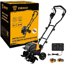Мотокультиватор аккумуляторный Deko DKET40 085-2023 (с 2-мя АКБ)