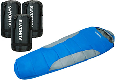 Спальный мешок Sundays ZC-SB019 (4шт, темно-серый/синий)