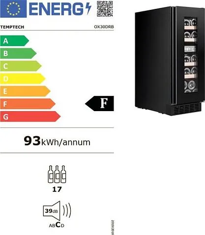 Винный шкаф Temptech OX30DRB