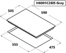 Варочная панель Schtoff H6001C28IS Grey