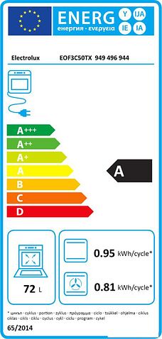 Электрический духовой шкаф Electrolux EOF3C50TX
