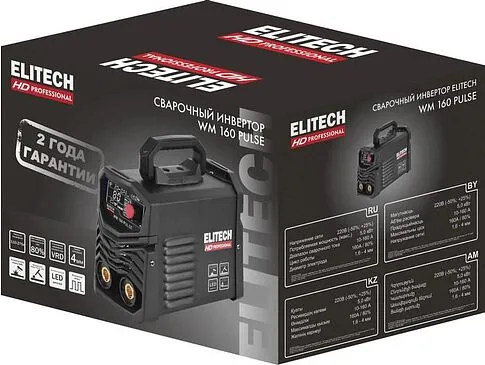 Сварочный инвертор ELITECH HD Professional HD WM 160 PULSE
