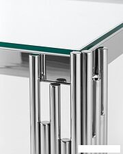 Журнальный столик Stool Group Гэтсби 55x55 EET-027 (прозрачное стекло/сталь серебристый) Журнальный столик Stool Group Гэтсби 55x55 EET-027 (прозрачное стекло/сталь серебристый)