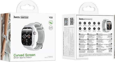 Умные часы Hoco Y33 (серебристый)