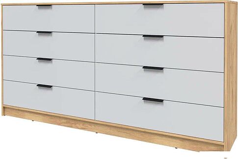 Комод Интерлиния Концепт КТ-К197 (серый/дуб золотой)