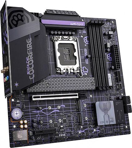 Материнская плата Colorful Colorfire B760M-Meow WiFi D5 Purple
