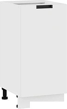 Шкаф напольный Трия Гренада с одной дверью 1Н4 (белый/холст белый)