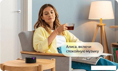 Беспроводная аудиосистема Яндекс Станция Мини (черный)