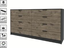 Комод Интерлиния Концепт КТ-К197 (дуб веллингтон/антрацит)